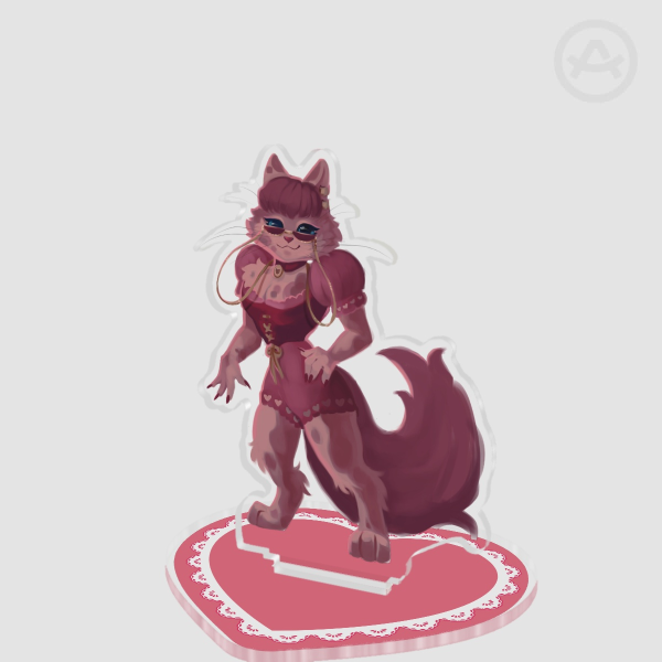 Valentines Day Cat Standees