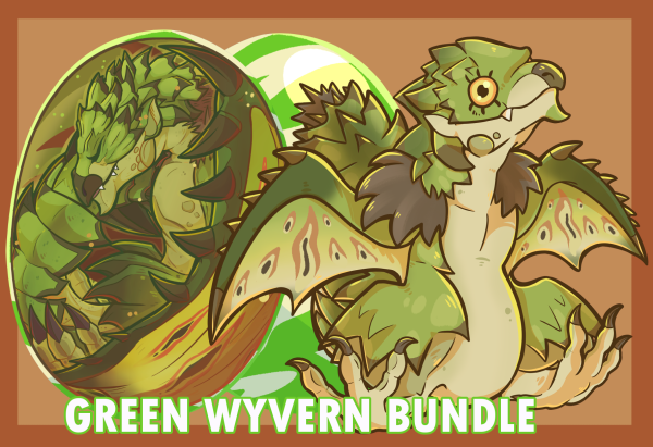 Green Flying Wyvern Bundle