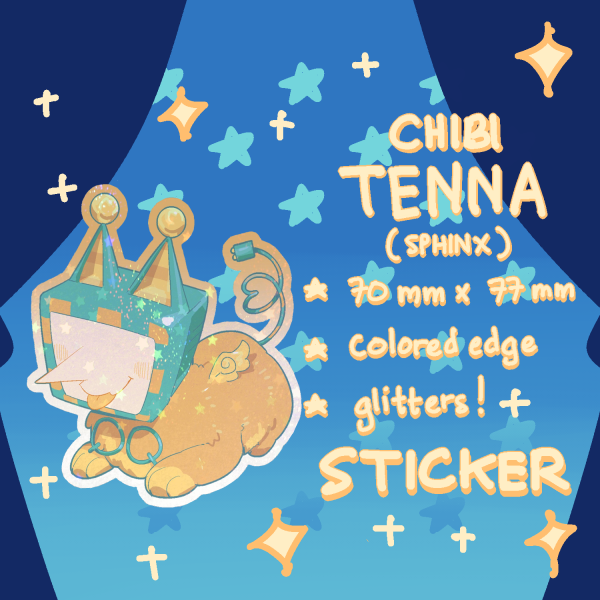 Sphinx Tenna! [Colored Edge Die Cut Sticker]