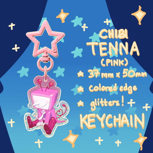 Chibi Pink Tenna! [Colored Keychain]