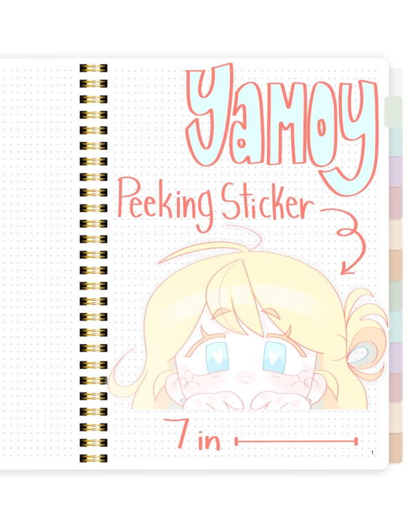 BIG Yamoy Peeking Sticker!