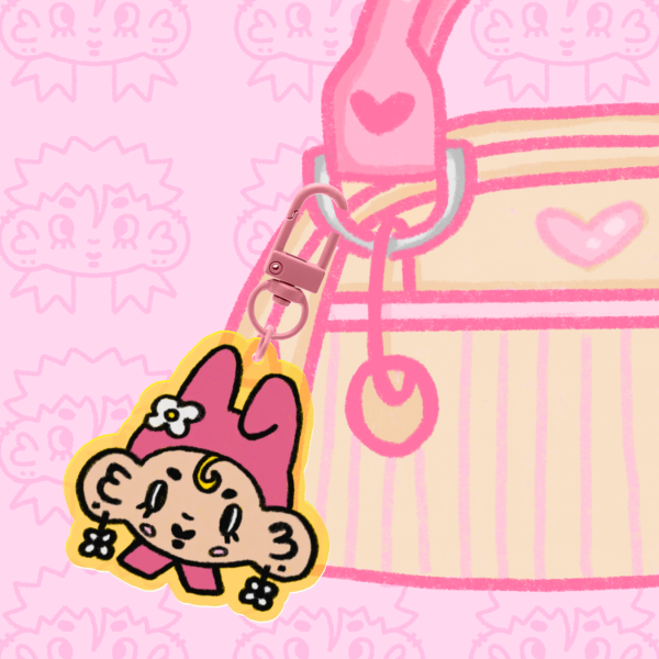 My Melody x Mani Yellow Edge Keychain
