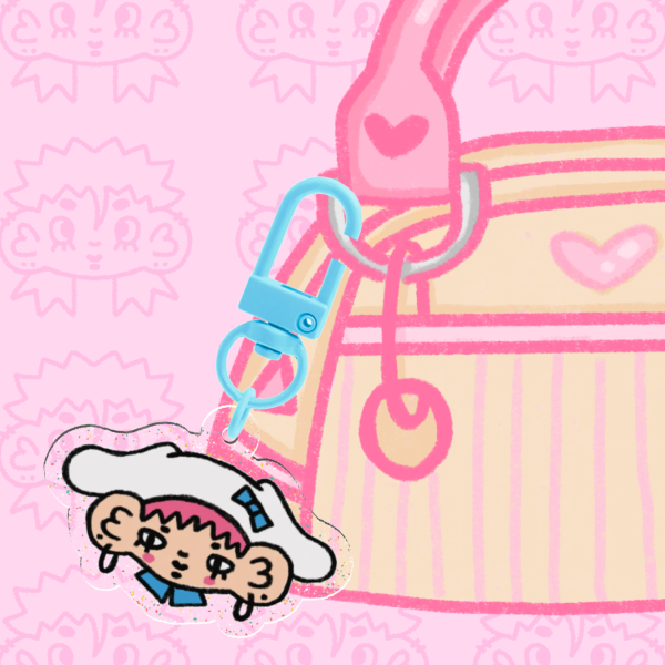 Cinnamoroll x Yubi Glitter Keychain
