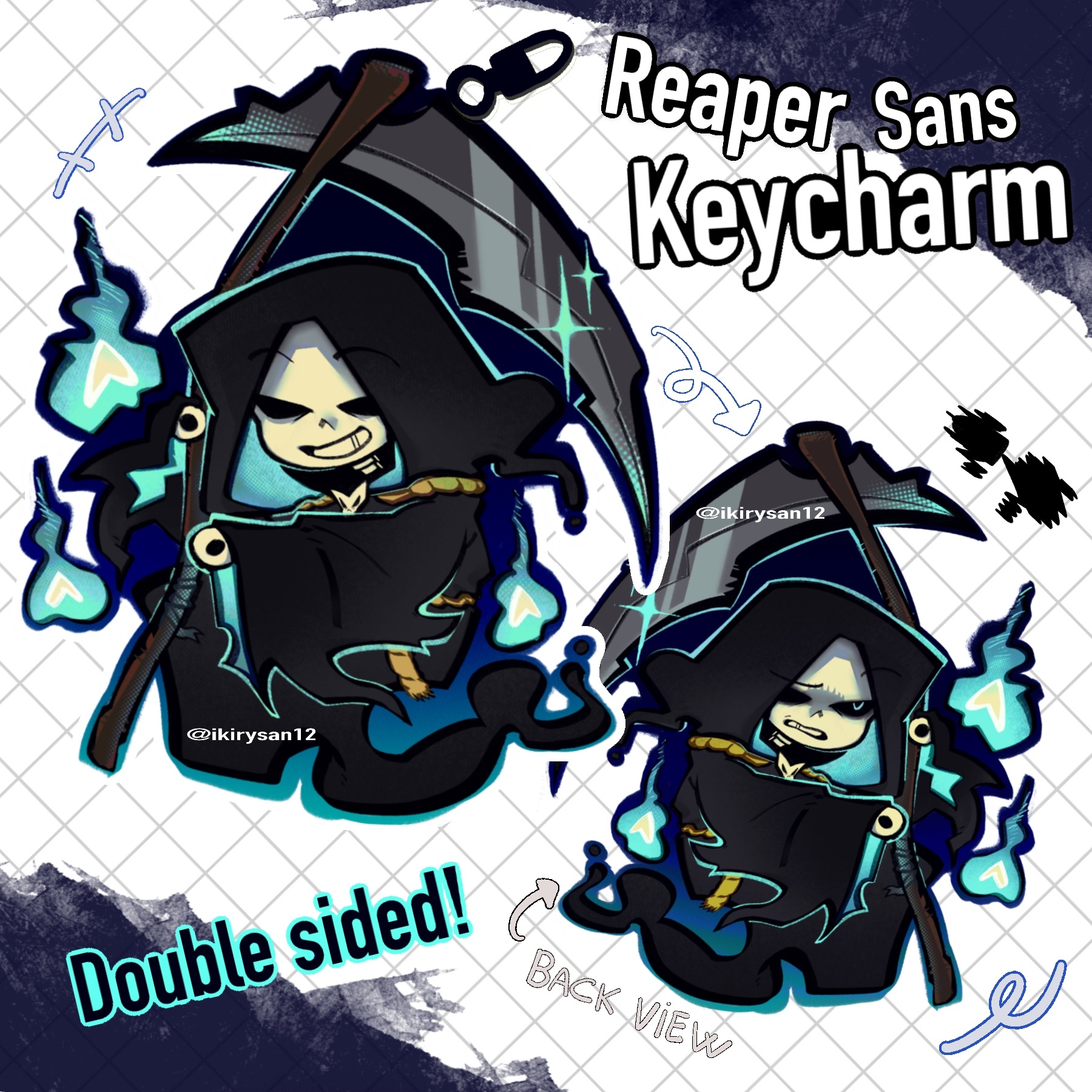 Reaper Sans Keychain