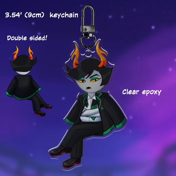 Lanque Epoxy Clear Acrylic Keychain