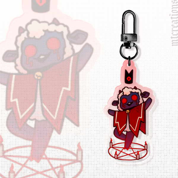 Lamb | Colored Edge Acrylic Keychain