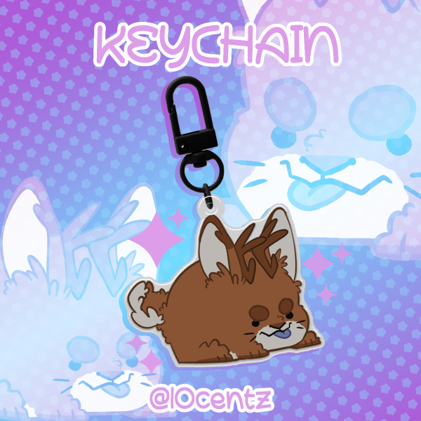 Jackalope Keychain