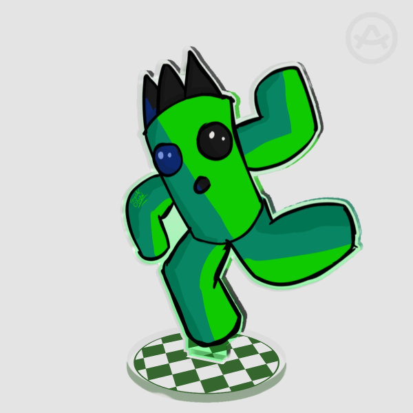 Cactaur Doodle Standee (FFVII)