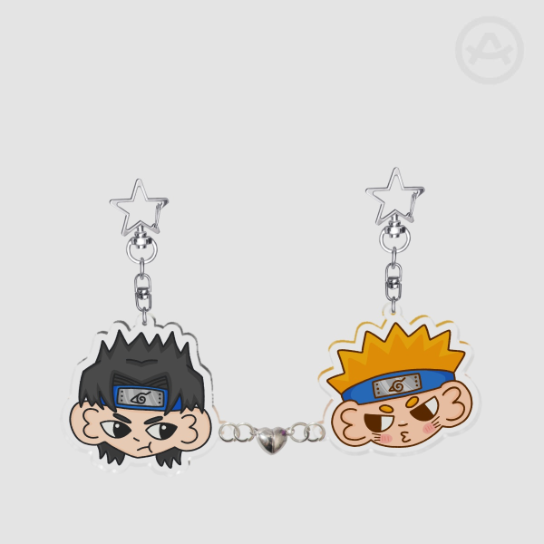 Naruto x Sasuke Magnet Keychains