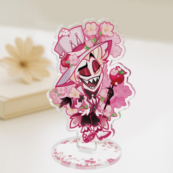 Hazbin Hotel Cherry Blossoms Lucifer 10cm Clear Acrylic Standees