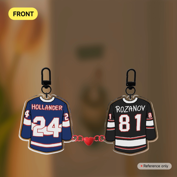 Heated Rivarly Rozander Acrylic Magnet Keychains