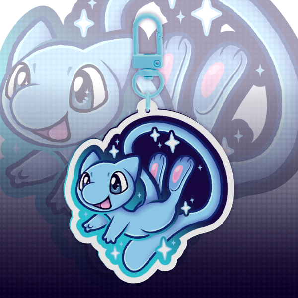 Shiny Mew Acrylic Keychain