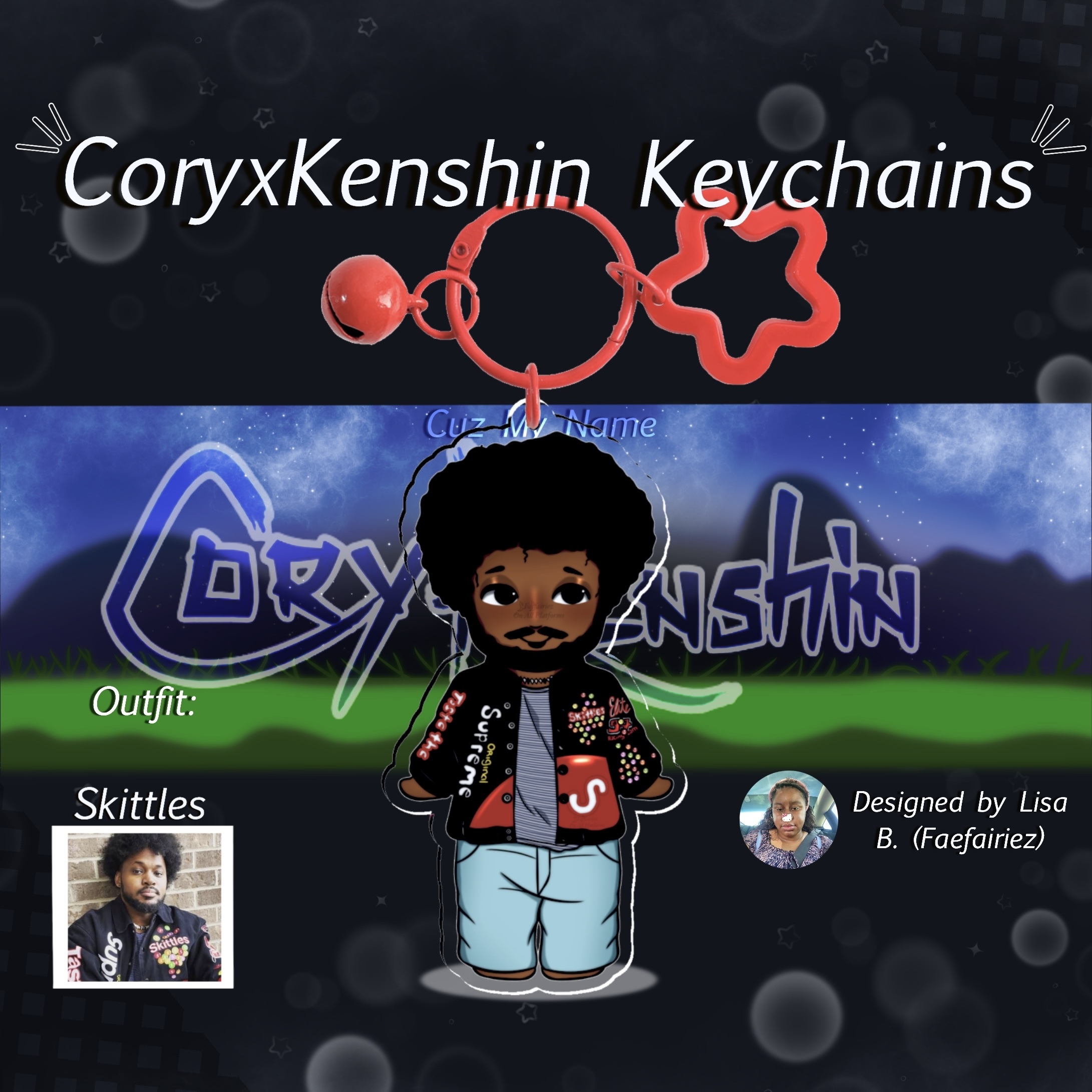 (CXK Keychain) Skittles Angel🪽