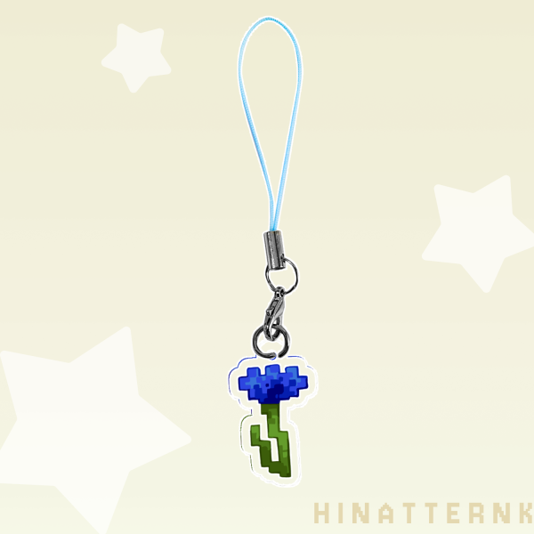 Cornflower Keychain