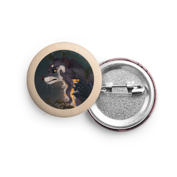 Devine marten | Button Pin