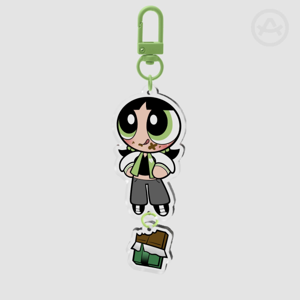 Powerpuff Buttercup Chocolate Keychain