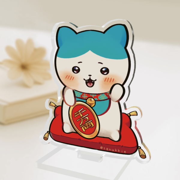 [Chiikawa] Maneki Neko Hachiware Standee ˖ ࣪⊹