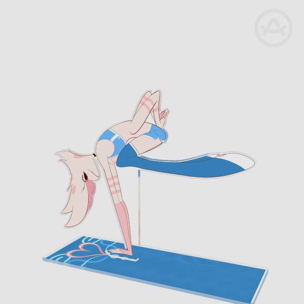 Crane Pose Angel Dust Yoga Acrylic Standee