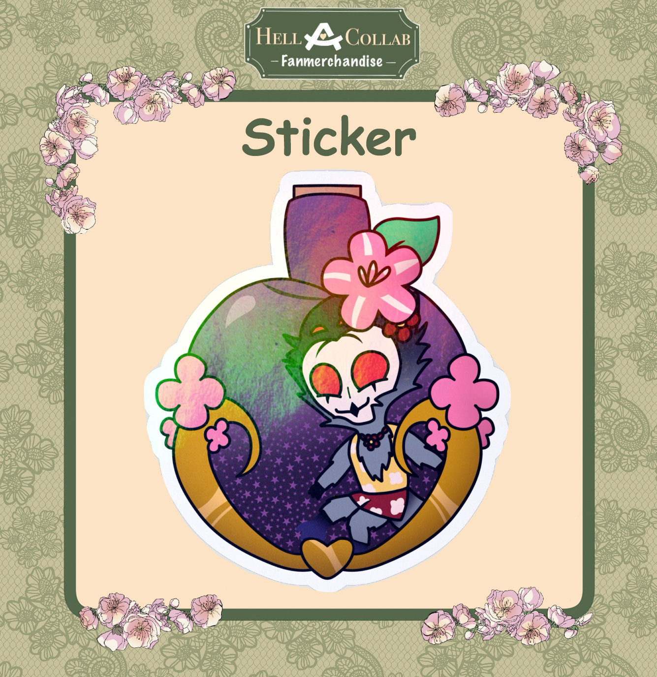 Spring Collection Stolas Die Cut Sticker