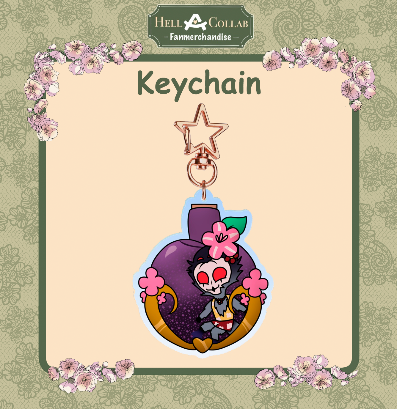 Spring Collection Stolas Clear Acrylic Keychain