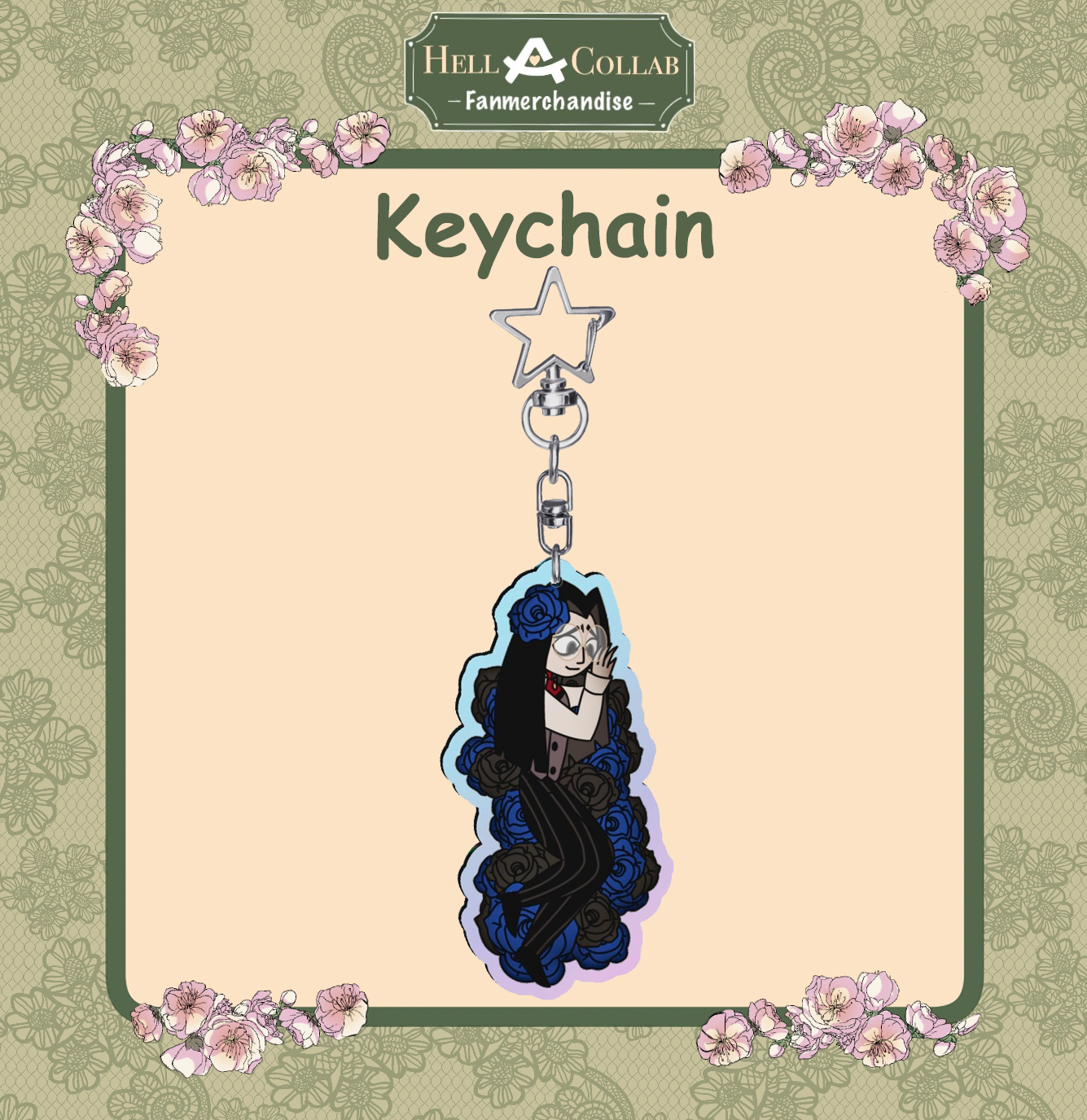 Spring Collection Pendleton Rainbow Acrylic Keychain