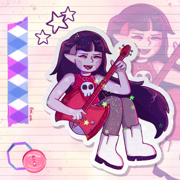 Marceline Adventure Time - Sticker