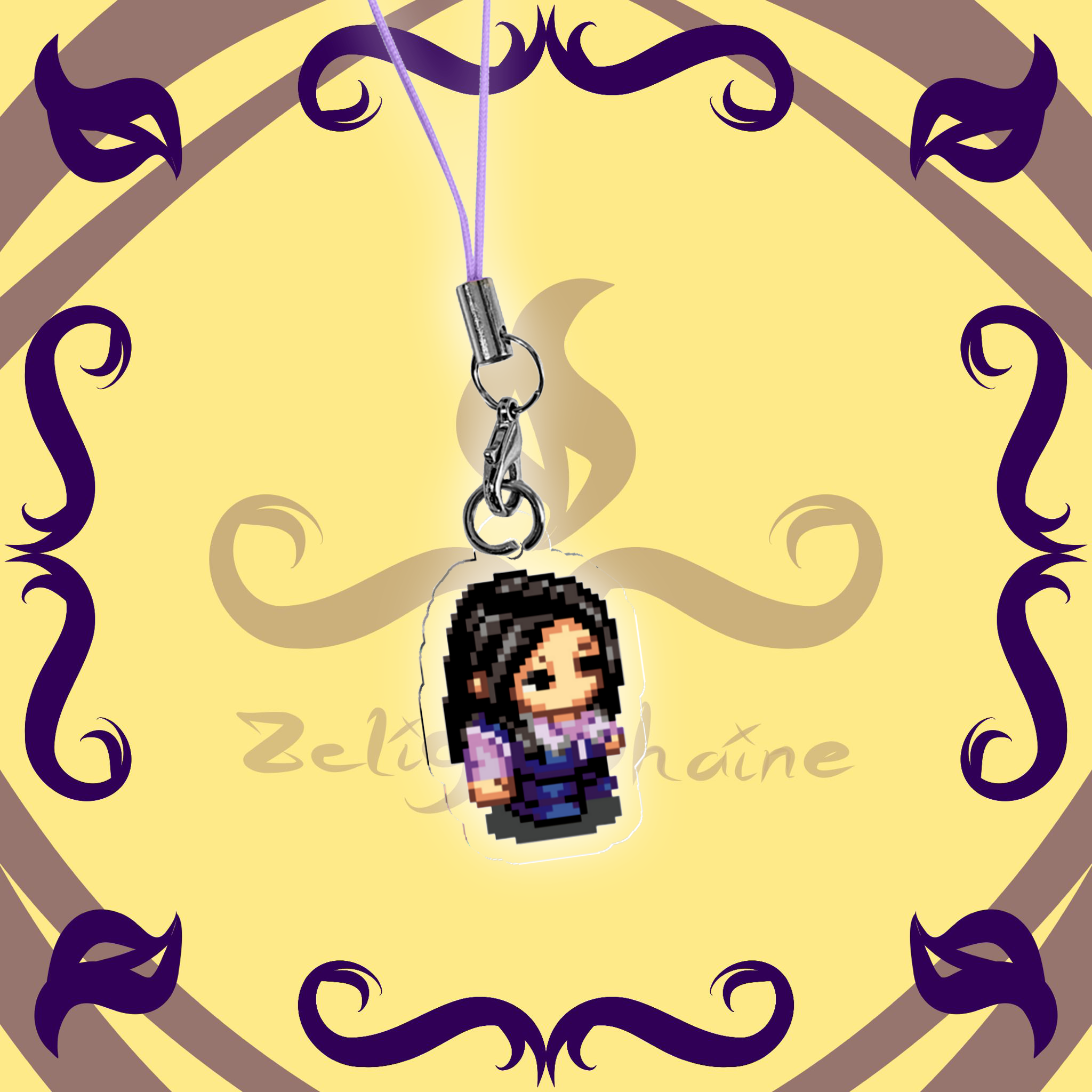 Pixel Illumi Keychain