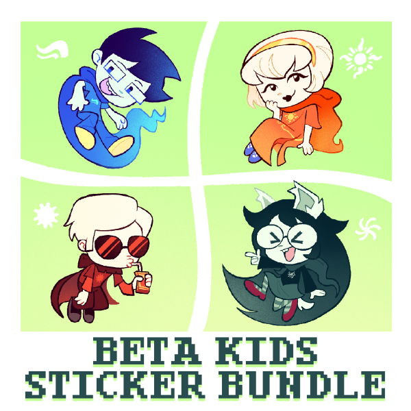 Beta Kids Sticker Bundle [HOMESTUCK]