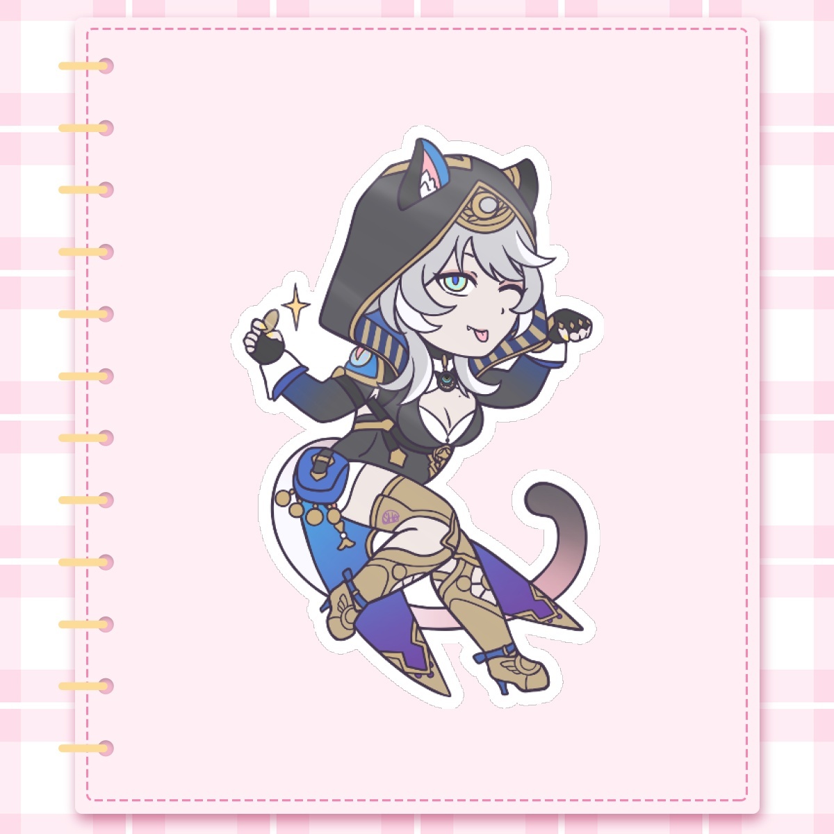 Cipher (HSR) - mini Sticker