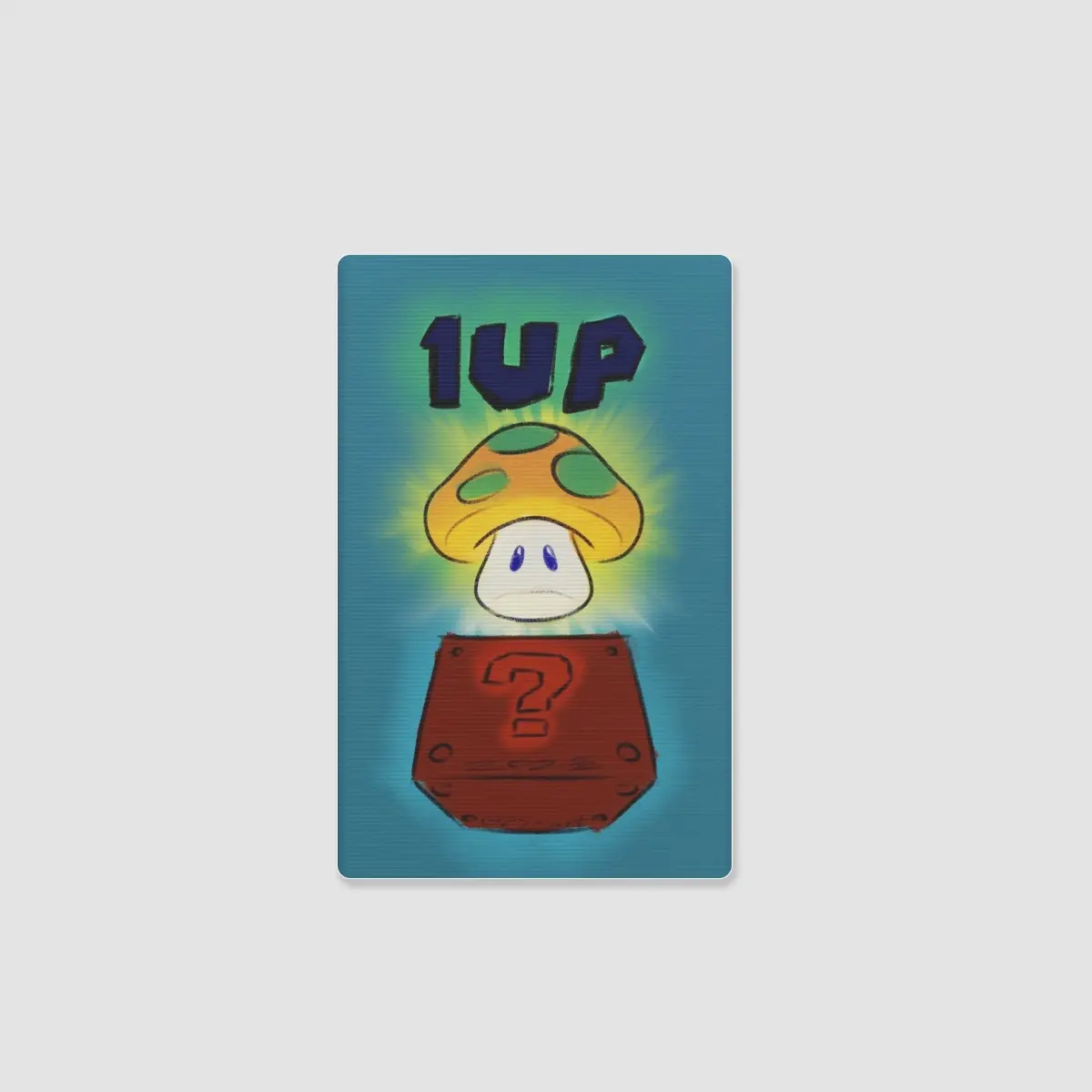1UP Mushroom Lenticular Card