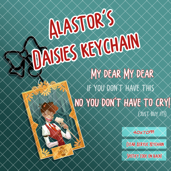 Alastor Daisies Keychain