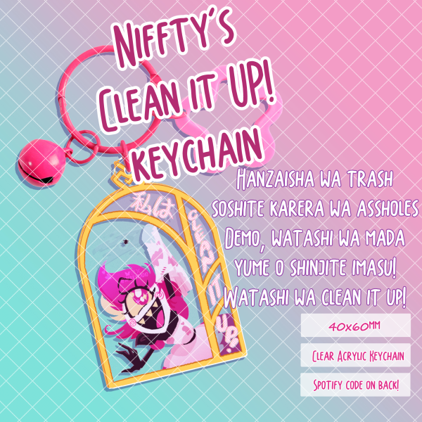 Clean it up Acrylic Keychain