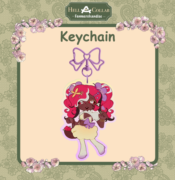 Spring Velvette Clear Acrylic Keychain