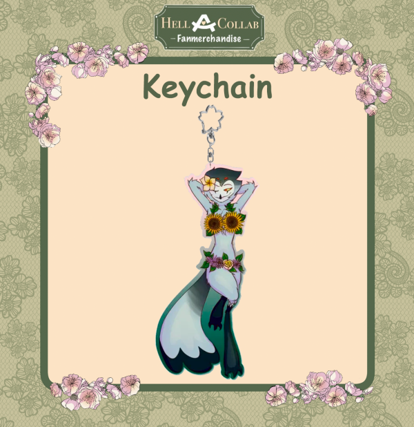 Spring Flowers Stolas Keychain