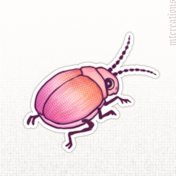 Lesbian LGBeeTle | Pride Die Cut Sticker