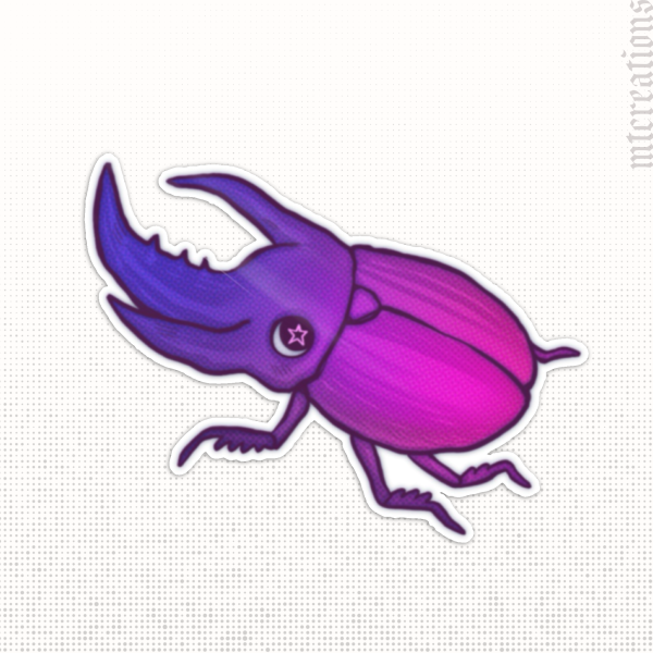 Bisexual LGBeeTle | Pride Die Cut Sticker