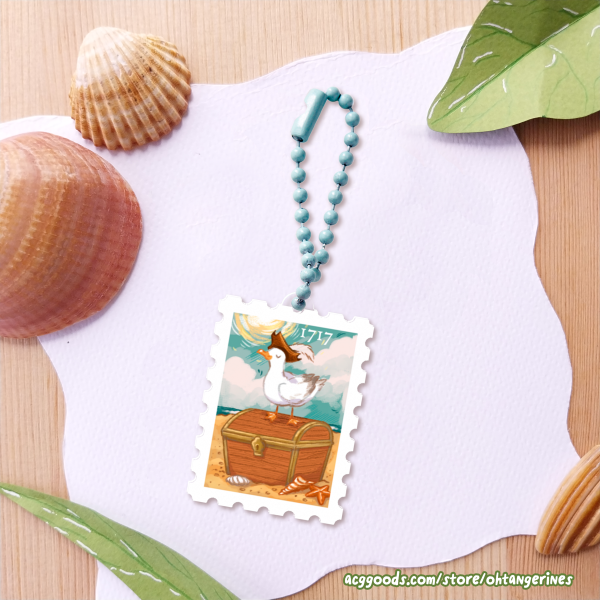 Pirate Gull Stamp Charm