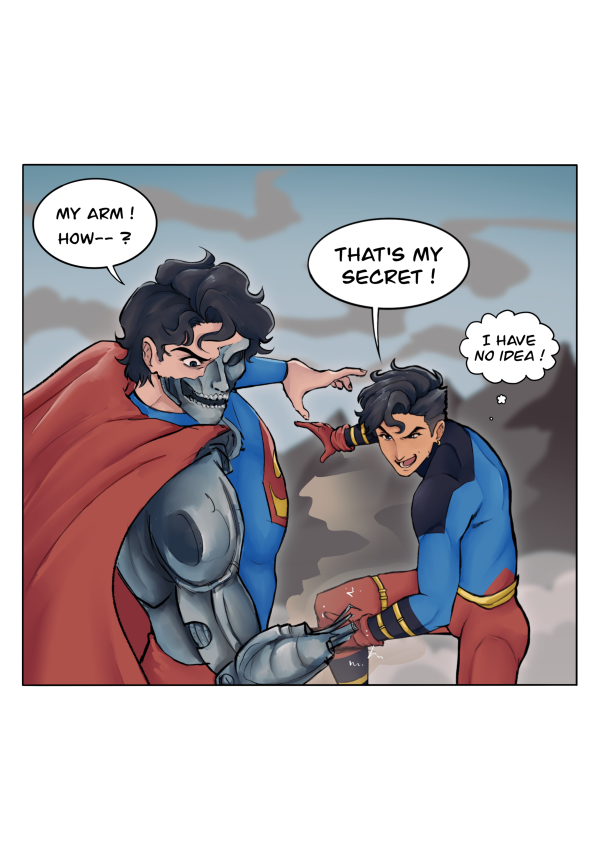 Comic Panel Superboy Print
