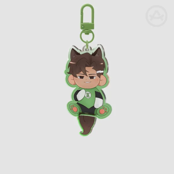 Hal Jordan wagging keychain | Green Lantern
