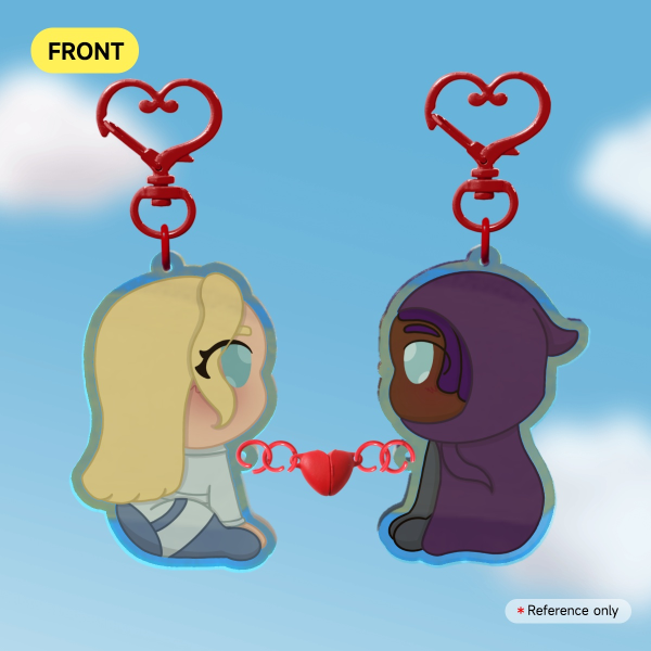 Cloak and dagger Magnet Keychains