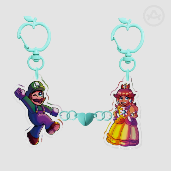 Luaisy Matching Hearts Keychains