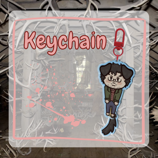 Will Graham tail wagging keychain