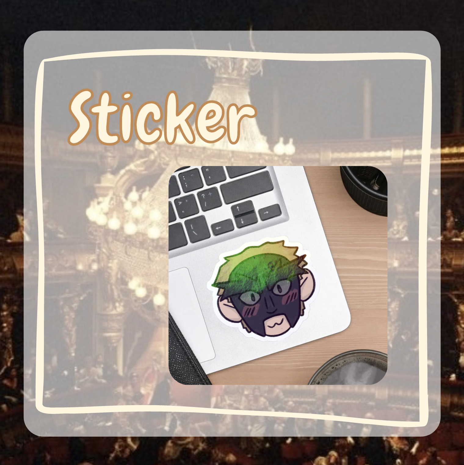 Erik 1990 Mask 3 Sticker