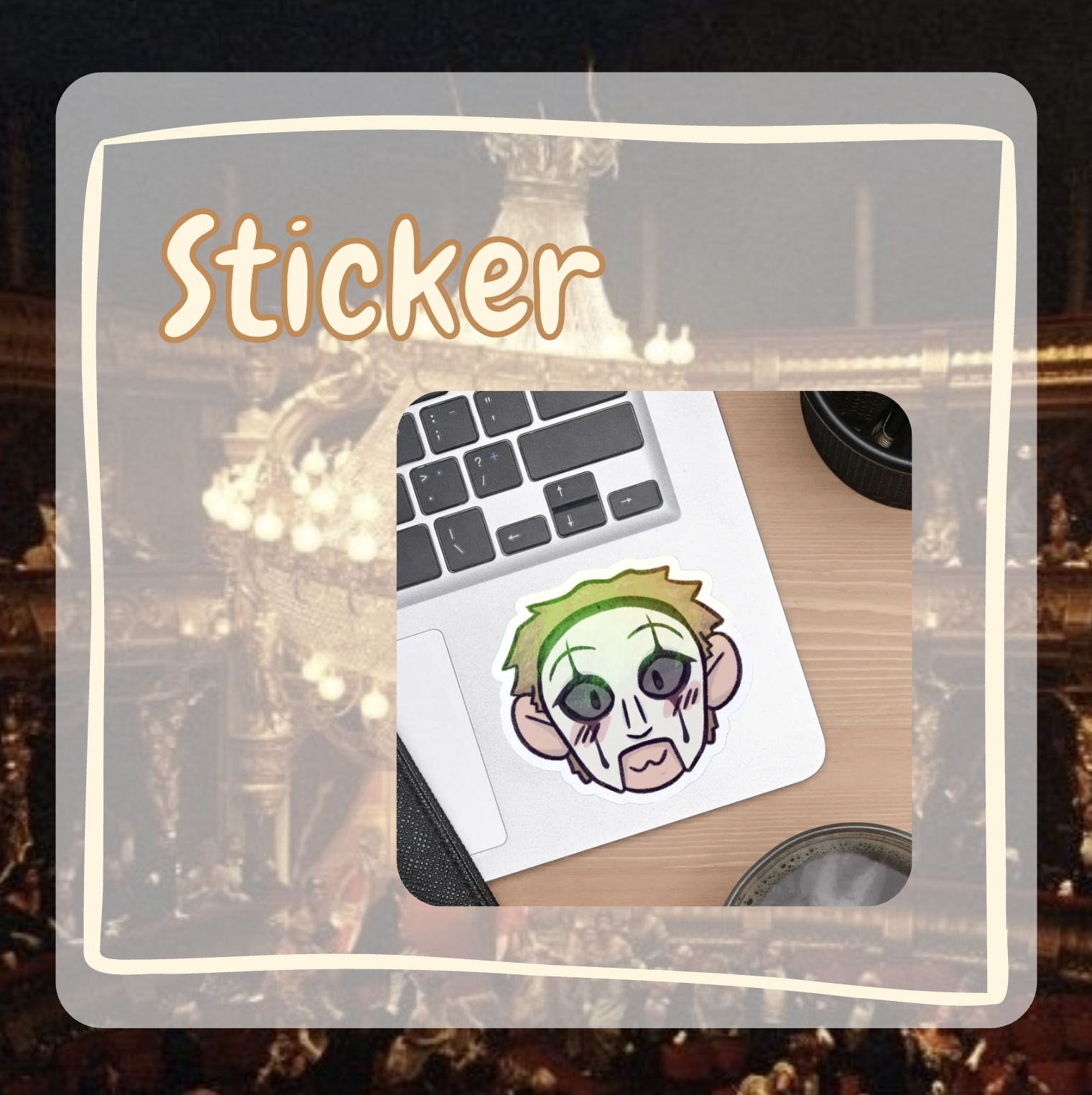 Erik 1990 mask 2 Sticker