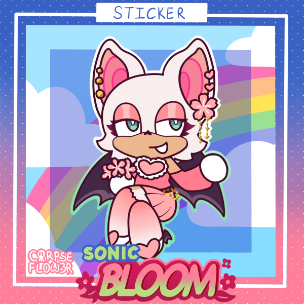 Sakura Rouge holo sticker
