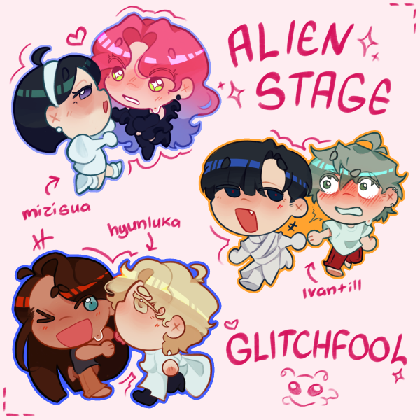 Alien Stage Keychain Set