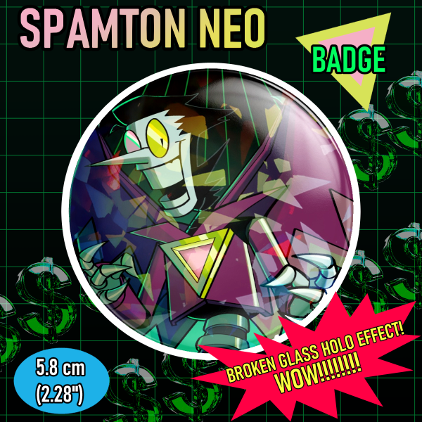 Spamton NEO Button Badge