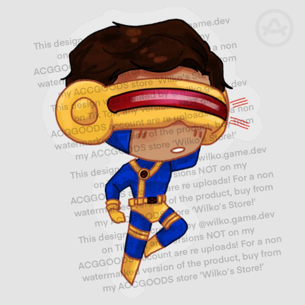 Cyclops X-Men Chibi Sticker!