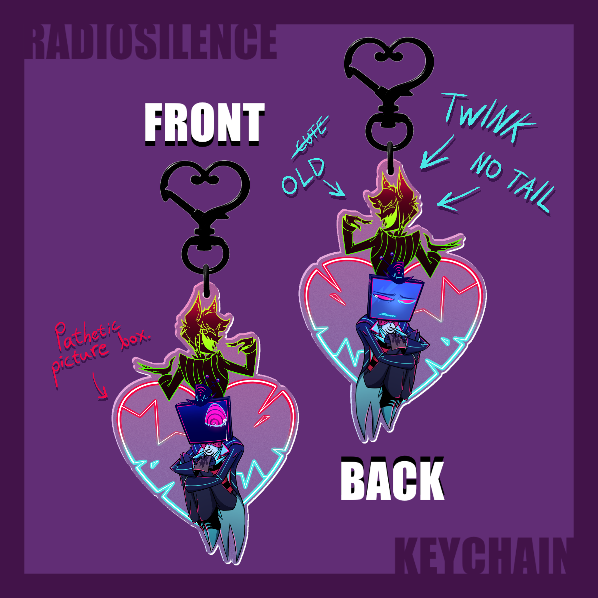 Vox Redesign Glitter Keychain by Seagull - ACGGOODS