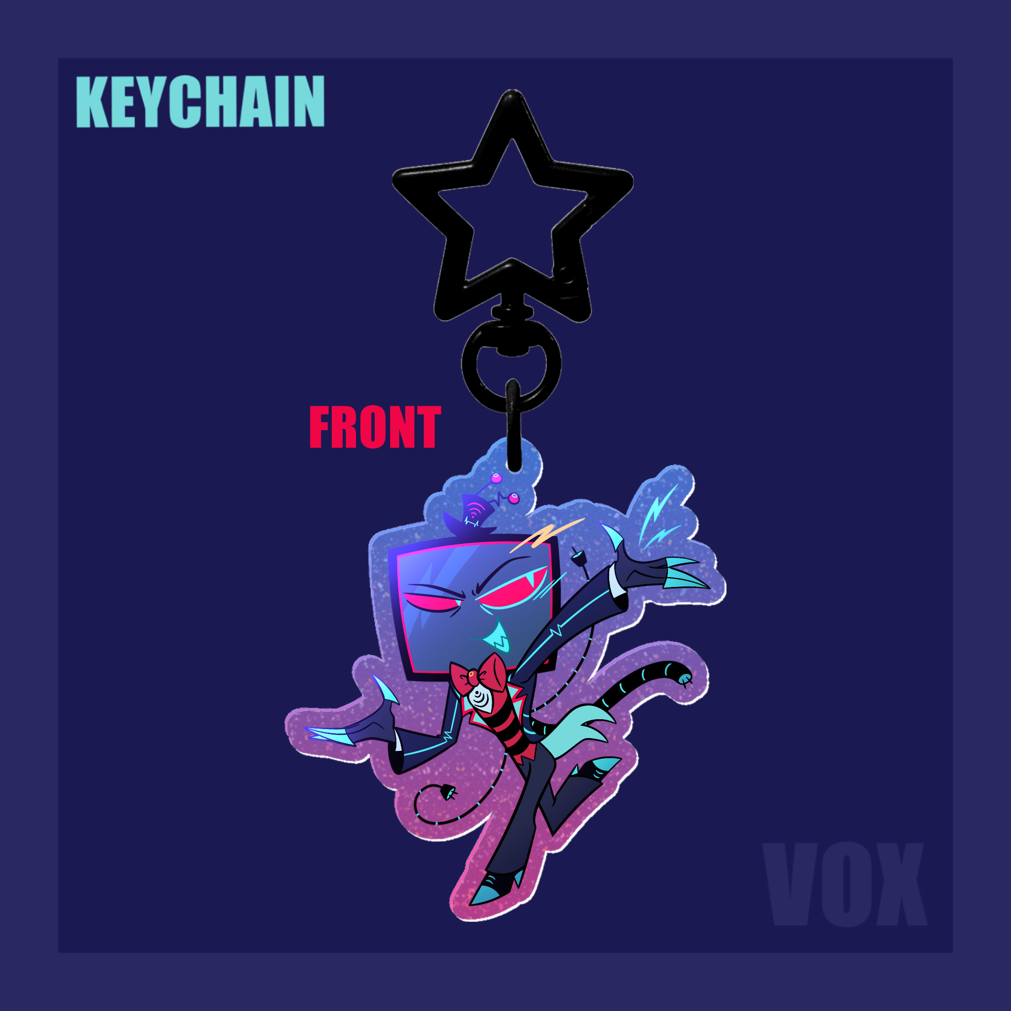 Vox Redesign Glitter Keychain by Seagull - ACGGOODS